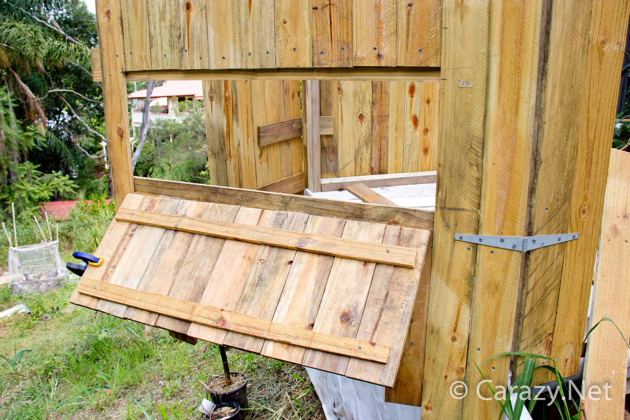 DIY Chicken coop build - Nesting Box Door