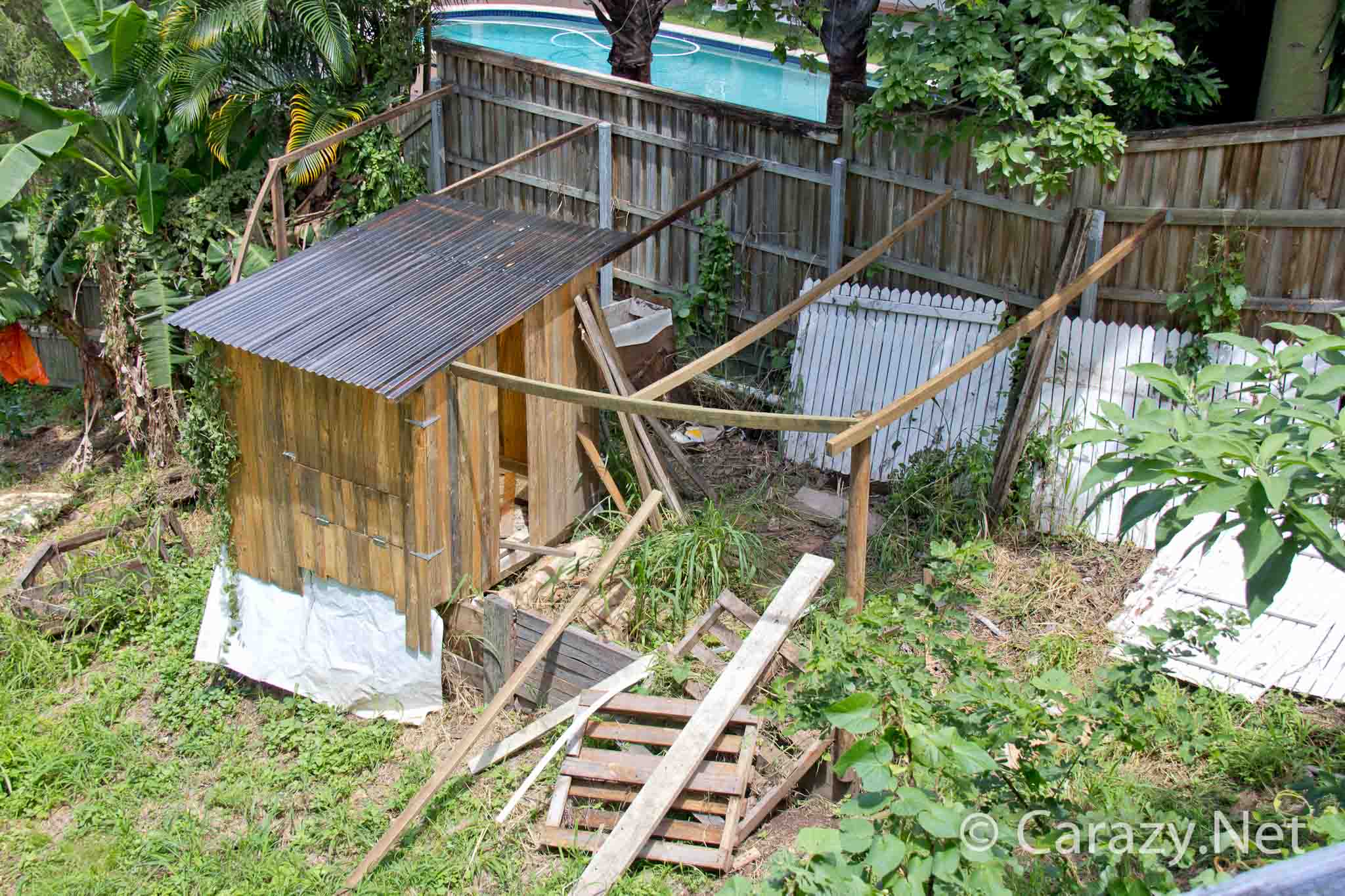 DIY Chicken Coop Build - Roof and chicken run frame